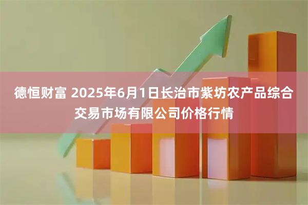 德恒财富 2025年6月1日长治市紫坊农产品综合交易市场有限公司价格行情