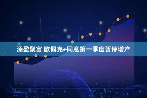 添盈聚富 欧佩克+同意第一季度暂停增产